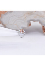 BVLA Rianna with Grade AA Peach Topaz in 14k White Gold Threadless End by BVLA!