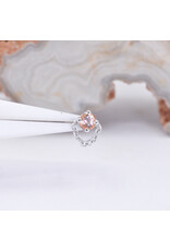 BVLA Rianna with Grade AA Peach Topaz in 14k White Gold Threadless End by BVLA!