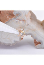 BVLA Rianna with Genuine VS Diamond in 14k Gold Threadless Ends by BVLA!