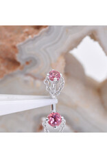 BVLA 16g 1/4" Rianna with Padparadscha Sapphire in 14k White Gold Rook Curve by BVLA!