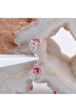 BVLA 16g 1/4" Rianna with Padparadscha Sapphire in 14k White Gold Rook Curve by BVLA!