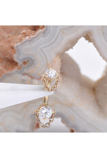 BVLA 16g 1/4" Rianna with Genuine VS Diamond in 14k Yellow Gold Rook Curve by BVLA!