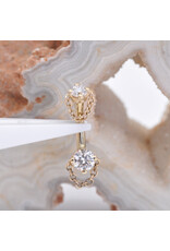 BVLA 16g 1/4" Rianna with Genuine VS Diamond in 14k Yellow Gold Rook Curve by BVLA!
