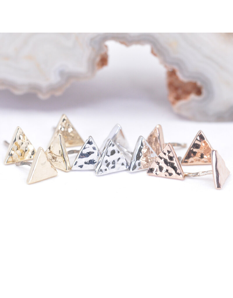 BVLA Hammered Triangle 14k Gold Threadless Ends by BVLA!