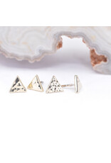 BVLA Hammered Triangle 14k Gold Threadless Ends by BVLA!