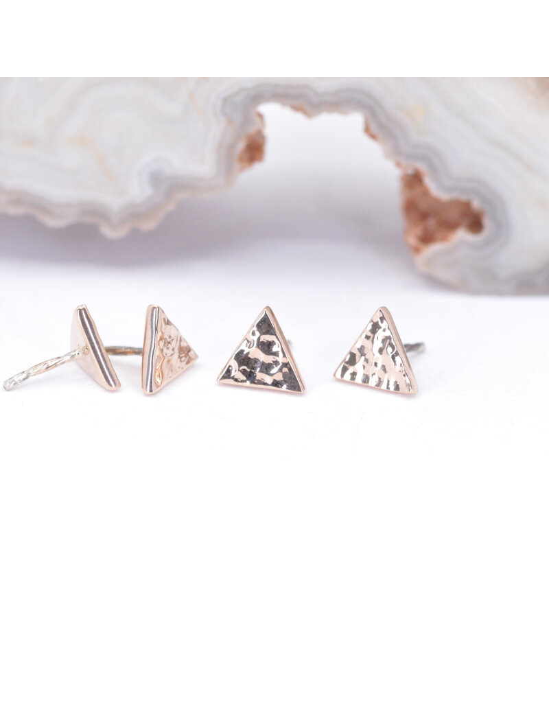 BVLA Hammered Triangle 14k Gold Threadless Ends by BVLA!