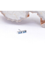 BVLA Rosalia with Grade AA London Blue Topaz in 14k White Gold Threadless End by BVLA!
