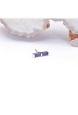 BVLA Rosalia with Amethyst and Sandblasted Amethyst in 14k White Gold Threadless End by BVLA!