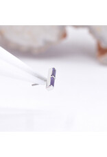 BVLA Rosalia with Amethyst and Sandblasted Amethyst in 14k White Gold Threadless End by BVLA!
