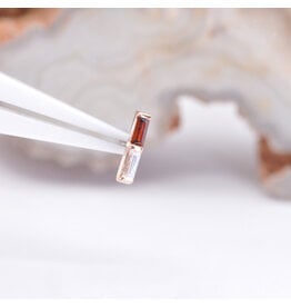 BVLA Rosalia Garnet & CZ Rose Gold Threadless End