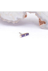 BVLA Rosalia with Sandblasted Grade AA Amethyst in 14k Rose Gold Threadless End by BVLA!