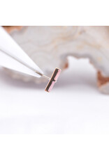 BVLA Rosalia with Padparadscha Sapphire in 14k Yellow Gold Threadless End by BVLA!