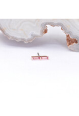 BVLA Rosalia with Padparadscha Sapphire in 14k Yellow Gold Threadless End by BVLA!