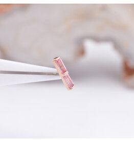 BVLA Rosalia Padparadscha Sapphire Rose Gold Threadless End