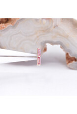 BVLA Rosalia with Padparadscha Sapphire in 14k Yellow Gold Threadless End by BVLA!