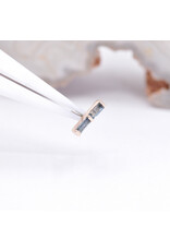 BVLA Rosalia with Grade AA London Blue Topaz in 14k Rose Gold Threadless End by BVLA!