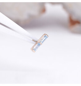 BVLA Rosalia Swiss Blue Topaz Rose Gold Threadless End
