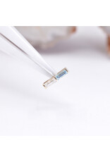 BVLA Rosalia with Swiss Blue Topaz and CZ in 14k Yellow Gold Threadless End by BVLA!