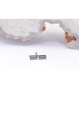 BVLA Rosalia with Sandblasted London Blue Topaz in 14k Yellow Gold Threadless End by BVLA!