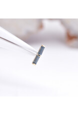 BVLA Rosalia with Sandblasted London Blue Topaz in 14k Yellow Gold Threadless End by BVLA!