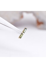 BVLA Rosalia with Grade AA Green Tourmaline in 14k Yellow Gold Threadless End by BVLA!