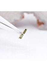BVLA Rosalia with Grade AA Green Tourmaline in 14k Yellow Gold Threadless End by BVLA!