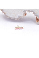 BVLA Rosalia with Padparadscha Sapphires in 14k Yellow Gold Threadless End by BVLA!