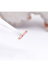 BVLA Rosalia with Padparadscha Sapphires in 14k Yellow Gold Threadless End by BVLA!