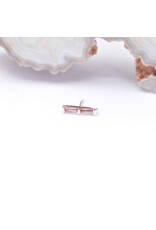 BVLA Rosalia with Padparadscha Sapphires in 14k White Gold Threadless End by BVLA!