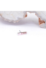 BVLA Rosalia with Padparadscha Sapphires in 14k White Gold Threadless End by BVLA!