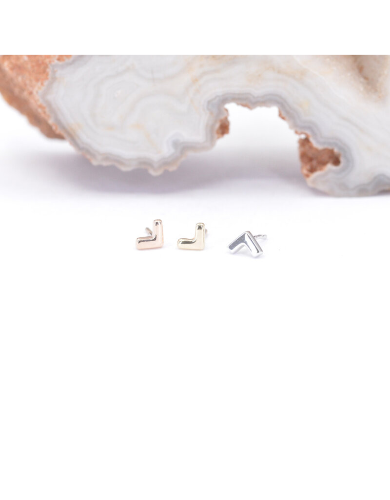 BVLA Flat V 14k Gold Threadless Ends by BVLA!