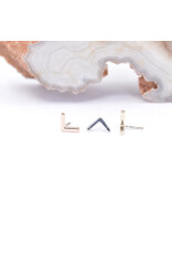 BVLA Flat V 14k Gold Threadless Ends by BVLA!