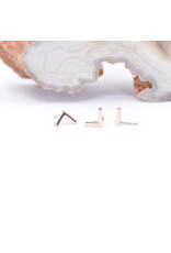 BVLA Flat V 14k Gold Threadless Ends by BVLA!