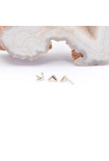 BVLA Flat V 14k Gold Threadless Ends by BVLA!