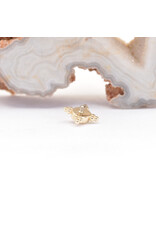 BVLA 6mm Mini Kandy with Rose Cut Oregon Sunstone in 14k Yellow Gold 16g Threaded Ends by BVLA!