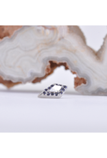 BVLA Avalon with Genuine VS Diamond and Iolite in 14k White Gold 16g Threaded End by BVLA!