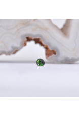 BVLA 3mm Cup with Rose Cut Green Tourmaline in 14k White Gold 16g Threaded End
