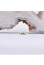 BVLA Sillan with Citrine in 14k White Gold 16g Threaded End