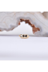 BVLA Sillan with Black Diamond in 14k Yellow Gold 16g Threaded End