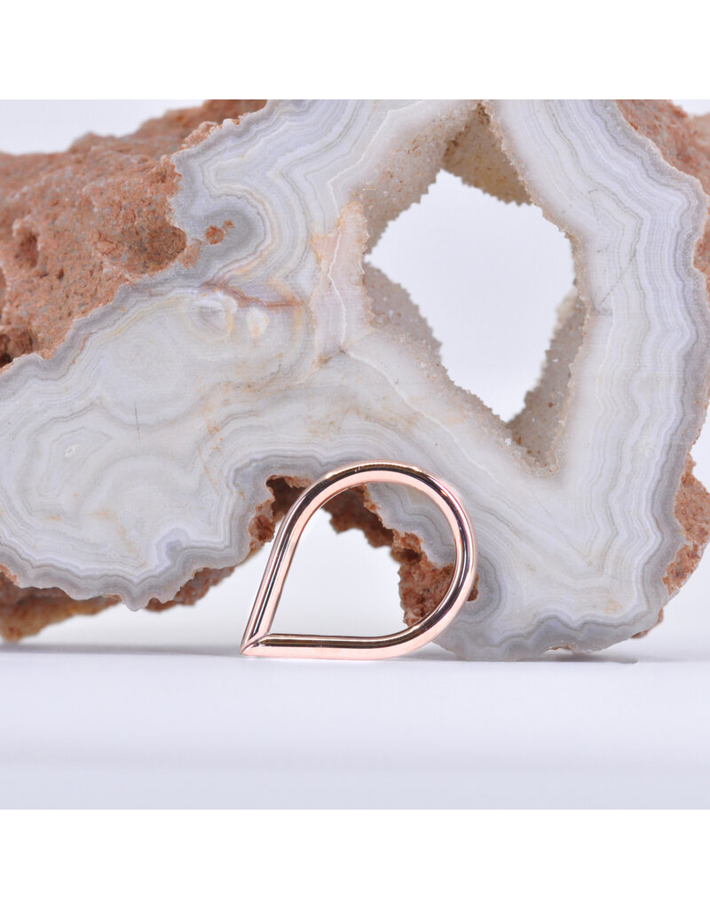 BVLA Polished Teardrop in 14k Gold 16g 5/16" x 7/16" Seam Rings by BVLA