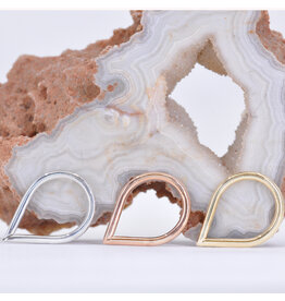 BVLA Teardrop 14k Gold 16g 5/16" Seam Rings