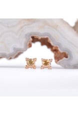 BVLA 5mm Mini Kandy with Honey Topaz in 14k Rose Gold Threadless Ends