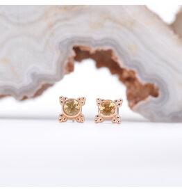 BVLA Mini Kandy Honey Topaz Rose Gold Threadless Ends