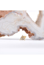 BVLA Timka with Rose Cut Labradorite in 14k Yellow Gold 16g Threaded End by BVLA!