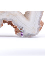 BVLA 3x1.5mm Marquise V Prong Charms with Rhodolite Garnet in 14k White Gold by BVLA