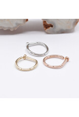 BVLA 14k Gold 18g Nostril Snail with Polished Disc by BVLA!