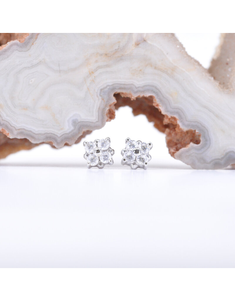 BVLA 4mm Reema with CZ in 14k Gold Threadless Ends by BVLA!