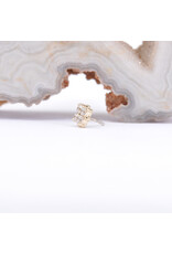 BVLA 4mm Reema with CZ in 14k Gold Threadless Ends by BVLA!