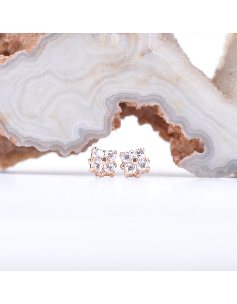 BVLA 4mm Reema with CZ in 14k Gold Threadless Ends by BVLA!