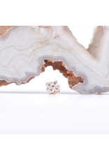 BVLA 4mm Reema with CZ in 14k Gold Threadless Ends by BVLA!
